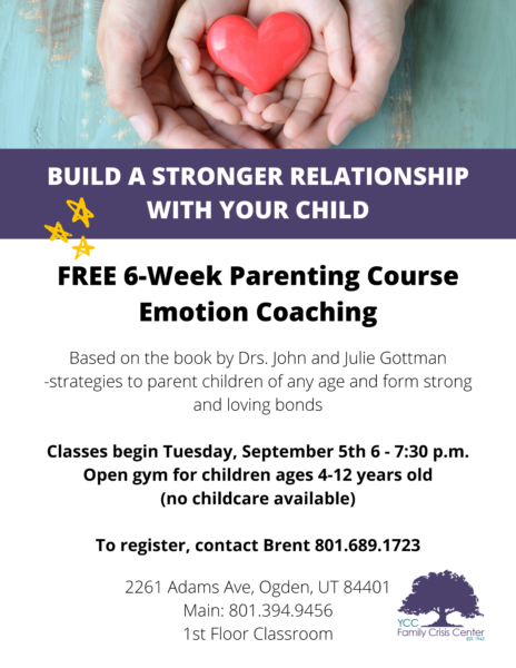 Parenting Course: Emotion Coaching @ YCC Family Crisis Center | San Diego | California | United States